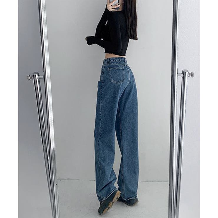 ウエストクロスストレートワイドパンツ | SEU | 詳細画像9 