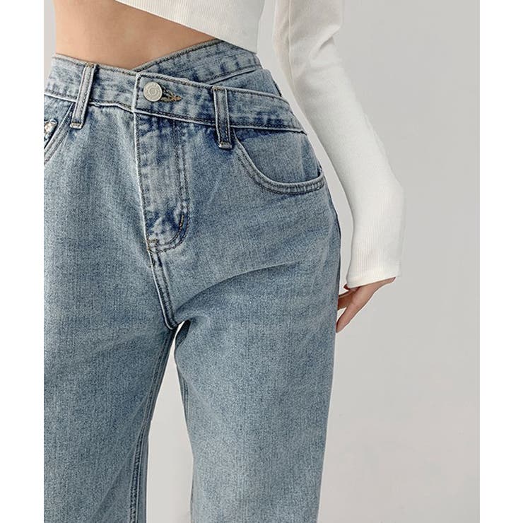 ウエストクロスストレートワイドパンツ | SEU | 詳細画像19 