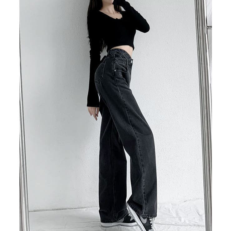 ウエストクロスストレートワイドパンツ | SEU | 詳細画像33 