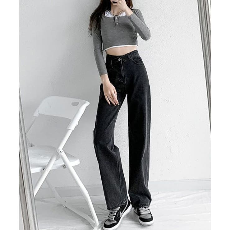 ウエストクロスストレートワイドパンツ | SEU | 詳細画像28 