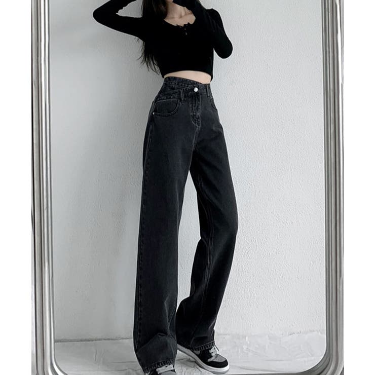 ウエストクロスストレートワイドパンツ | SEU | 詳細画像22 