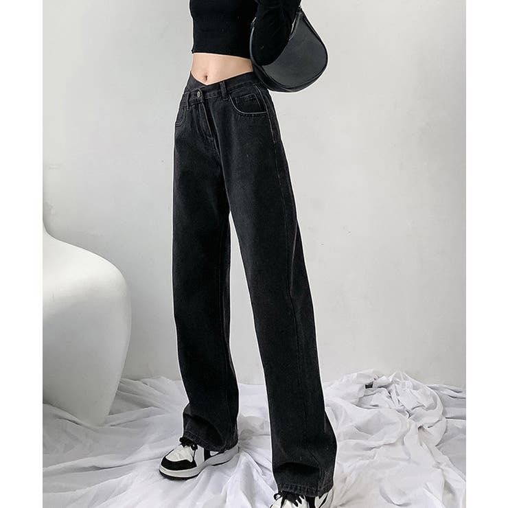 ウエストクロスストレートワイドパンツ | SEU | 詳細画像30 