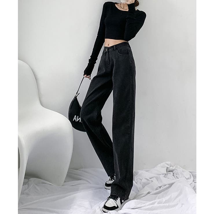 ウエストクロスストレートワイドパンツ | SEU | 詳細画像31 