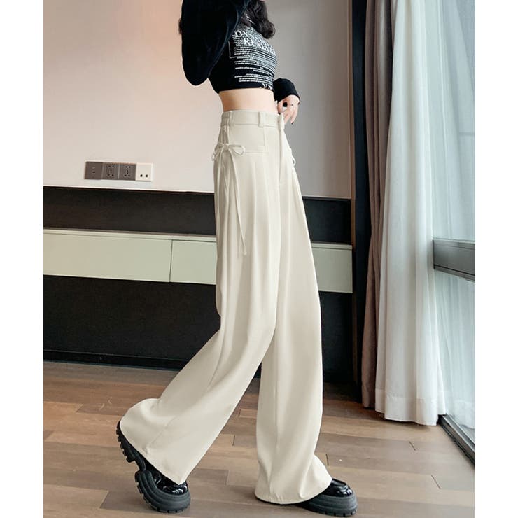 サイドリボンセミワイドスラックス【SHOPLIST限定 新作 春 夏 秋 冬】 | SEU | 詳細画像10 