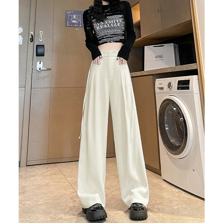 サイドリボンセミワイドスラックス【SHOPLIST限定 新作 春 夏 秋 冬】 | SEU | 詳細画像6 