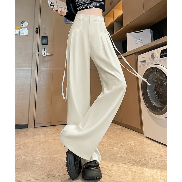 サイドリボンセミワイドスラックス【SHOPLIST限定 新作 春 夏 秋 冬】 | SEU | 詳細画像8 