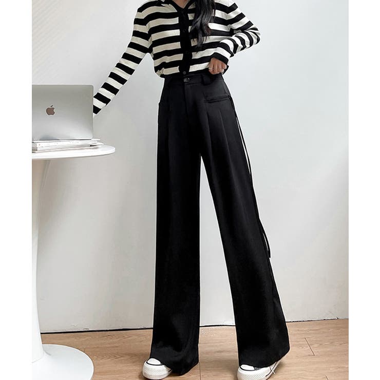 サイドリボンセミワイドスラックス【SHOPLIST限定 新作 春 夏 秋 冬】 | SEU | 詳細画像41 