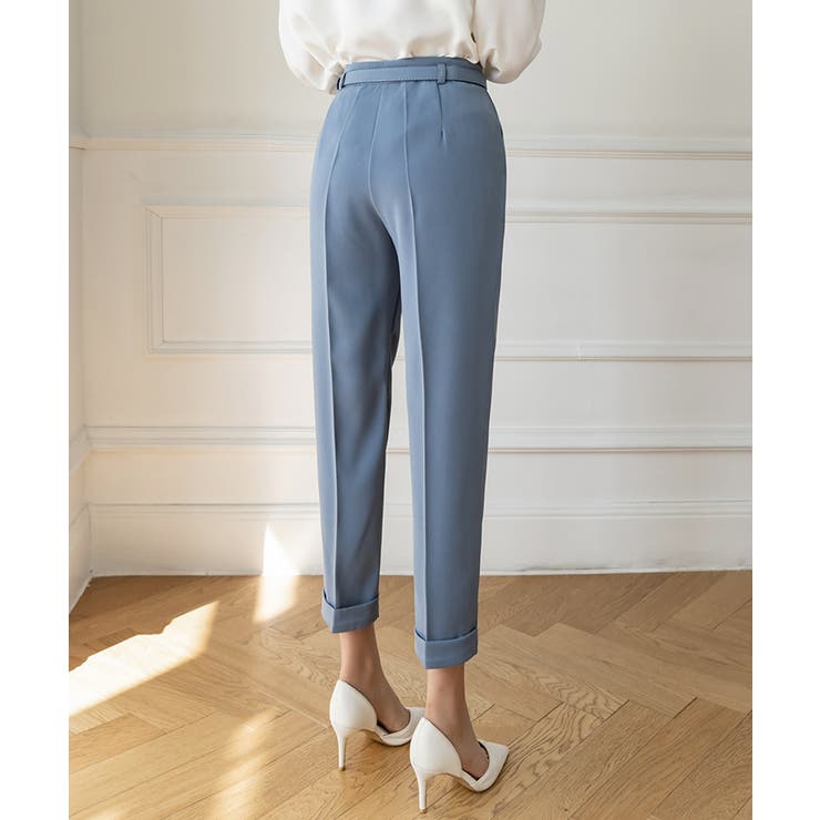 【ウエストベルト付き】9分丈テーパードパンツ【SHOPLIST限定 新作 春 | SEU | 詳細画像10 