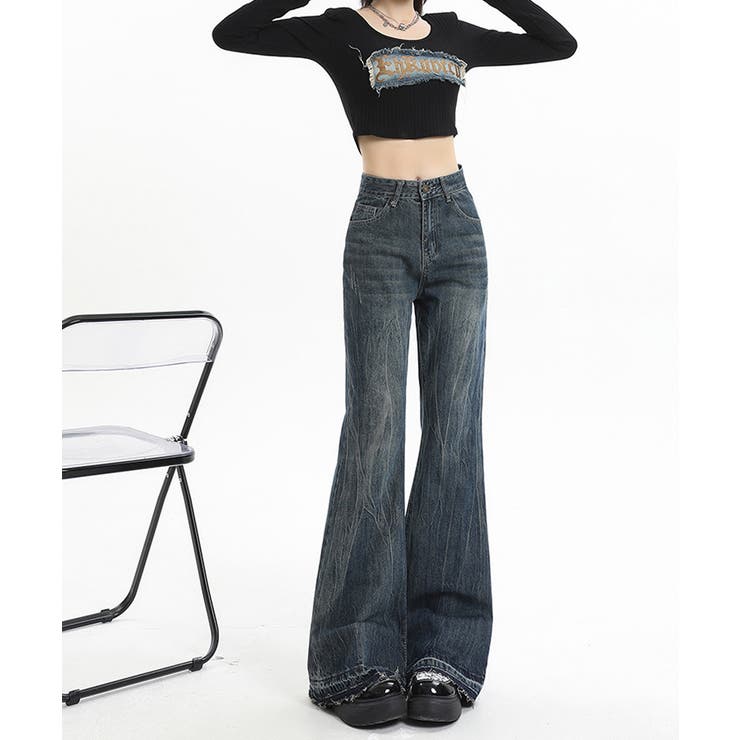sulvam ブラック ワイドパンツ フリンジ裾 サルバム タックワイドスラックス(Black) | sulvam pants
