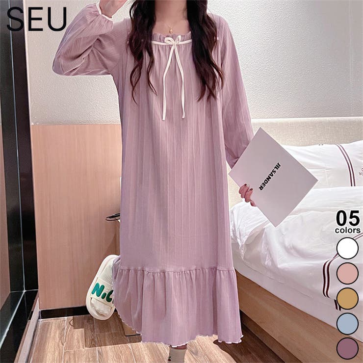 リボン付きルームワンピース【SHOPLIST限定 新作 春 夏 秋 冬】 | SEU | 詳細画像1 