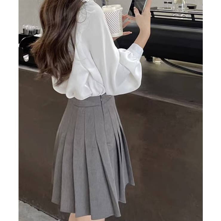 襟付きボウタイリボンシフォンブラウス【SHOPLIST限定 新作 春