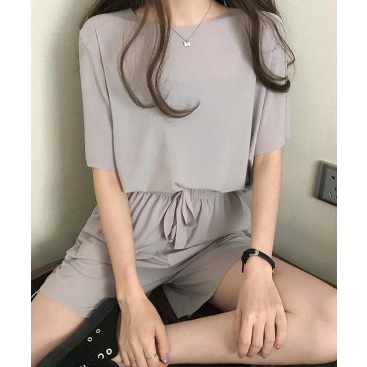 グレー | ルームウェア 2点セット 接触冷感 | SEU