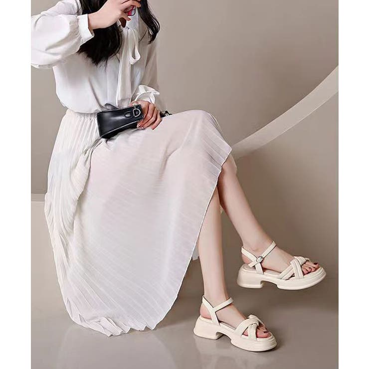 【22 5cm 24cm】太ヒールストラップサンダル【SHOPLIST限定 | SEU | 詳細画像5 