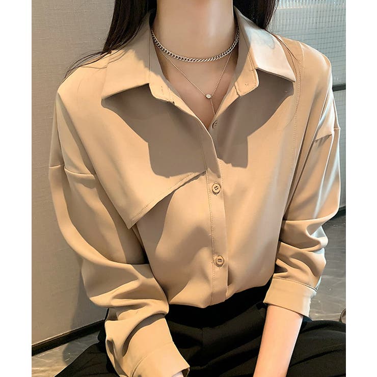 ゆるシルエット長袖シャツブラウス【SHOPLIST限定 新作 春 夏 秋 冬】 | SEU | 詳細画像16 