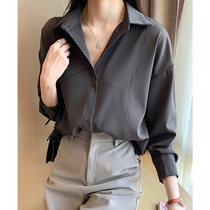 ゆるシルエット長袖シャツブラウス【SHOPLIST限定 新作 春 夏 秋 冬】 | SEU | 詳細画像9 
