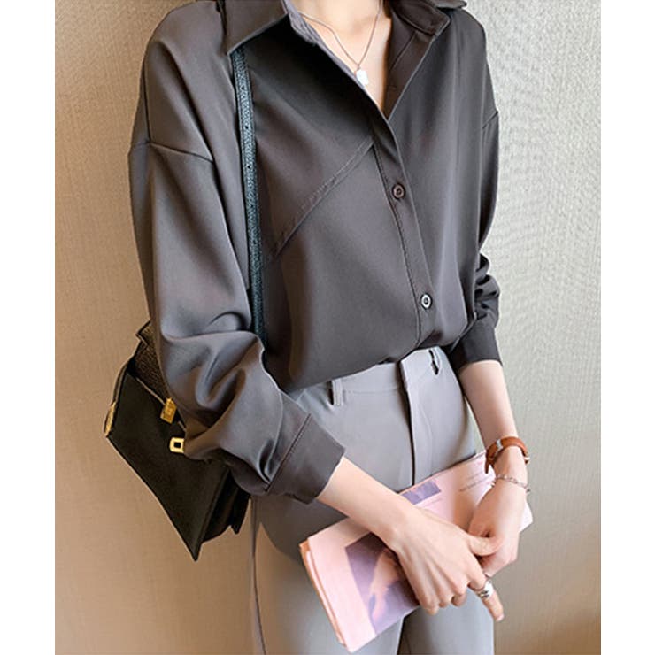 ゆるシルエット長袖シャツブラウス【SHOPLIST限定 新作 春 夏 秋 冬】 | SEU | 詳細画像10 