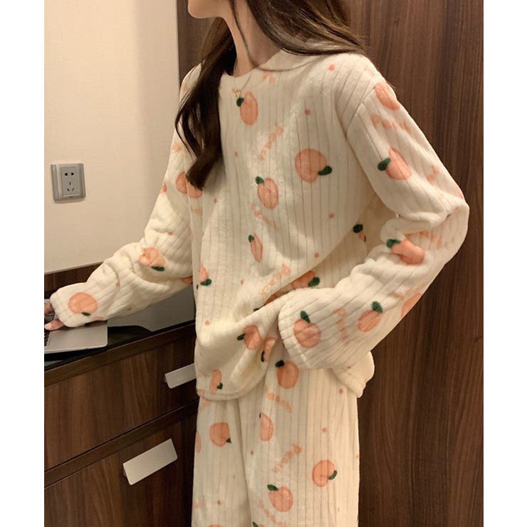 【上下セット】ふわもこリブフランネルルームウェア2点セット【SHOPLIST限定… | SEU | 詳細画像7 