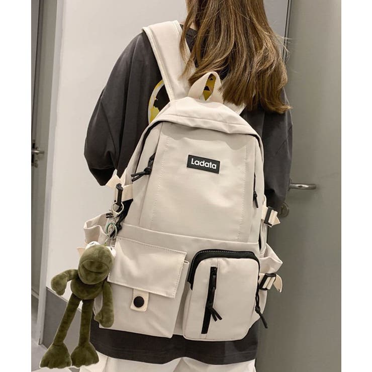 多機能ポケット付きナイロンデイパック バックパック【SHOPLIST限定 新作 | SEU | 詳細画像5 
