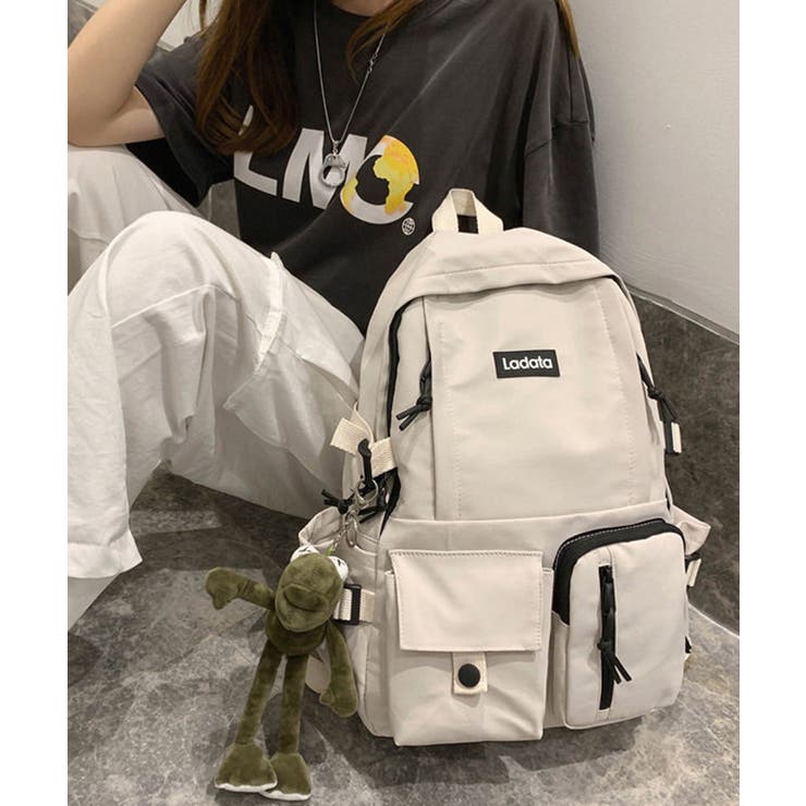 多機能ポケット付きナイロンデイパック バックパック【SHOPLIST限定 新作 | SEU | 詳細画像6 