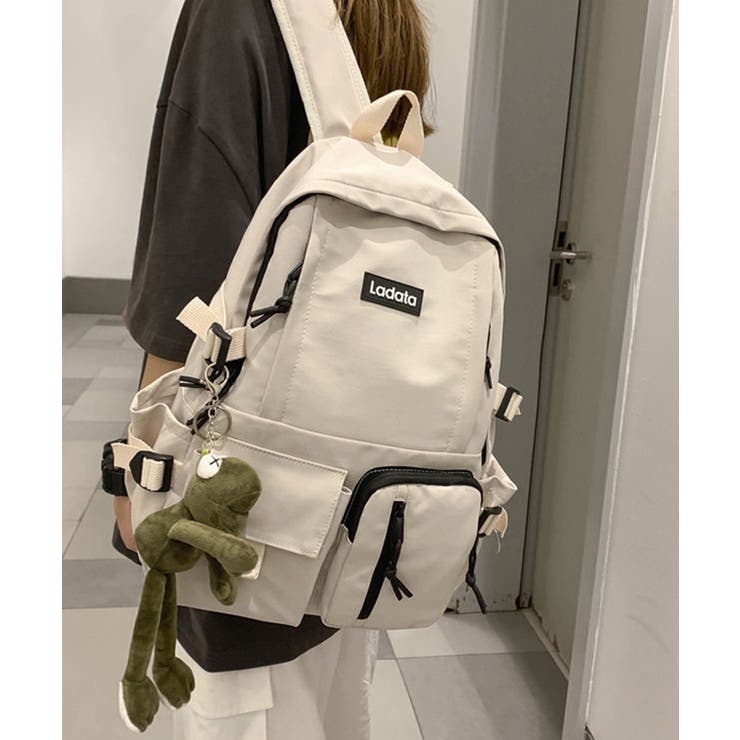 多機能ポケット付きナイロンデイパック バックパック【SHOPLIST限定 新作 | SEU | 詳細画像3 