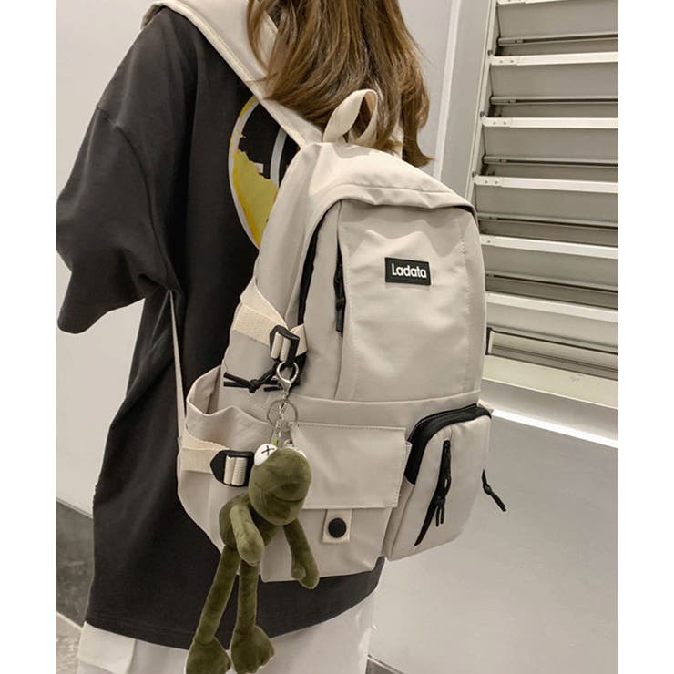 多機能ポケット付きナイロンデイパック バックパック【SHOPLIST限定 新作 | SEU | 詳細画像4 
