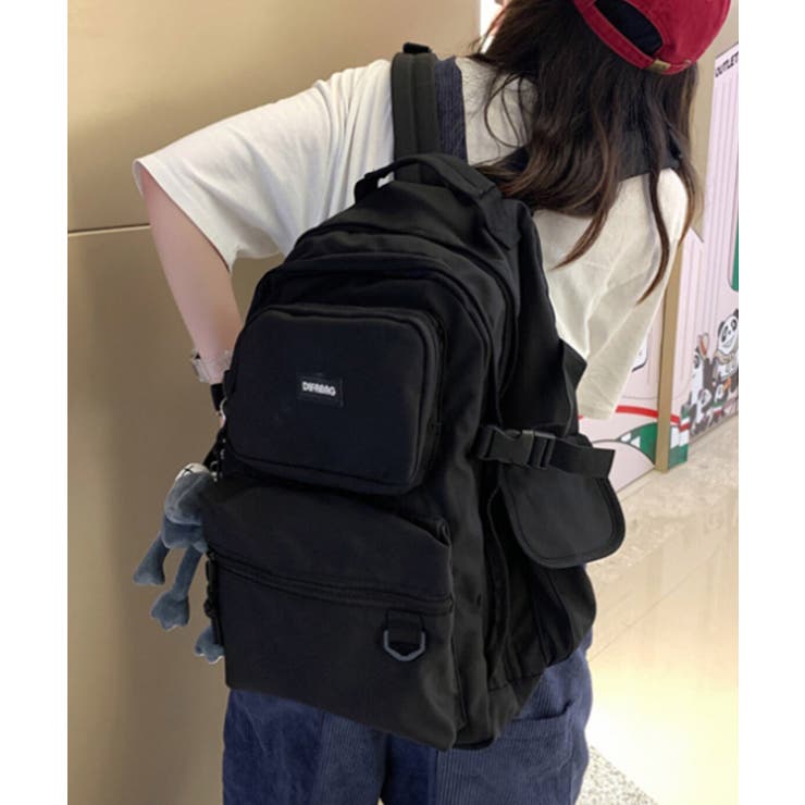 ブラック | 【2WAY仕様】撥水加工×軽量0 54kg 多収納2層式PC対応ユニセックスバッ… | SEU