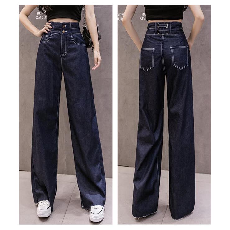 ハイウエスト×ダブルベルトデザインハイウエストデニム【SHOPLIST限定 新作… | SEU | 詳細画像7 