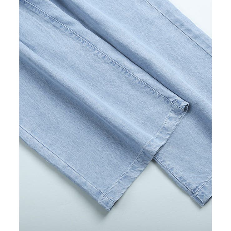 涼しげで軽やかハイウエストワイドデニム【SHOPLIST限定 新作 春 | SEU | 詳細画像18 