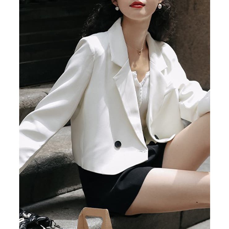 ショート丈テーラードジャケット【SHOPLIST限定 新作 春 秋 冬】 | SEU | 詳細画像9 