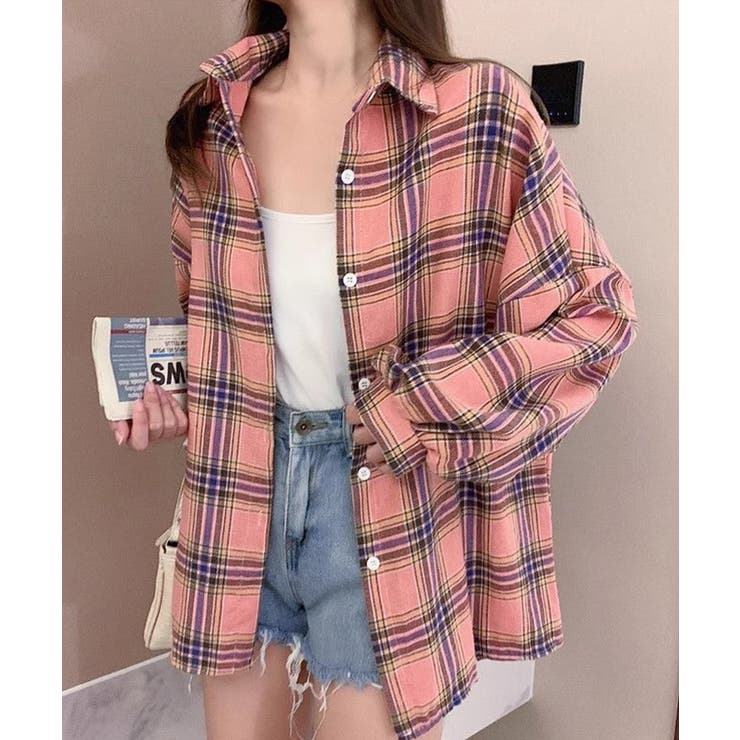 オーバーサイズチェック柄シャツ【SHOPLIST限定 新作 春 夏 秋 冬】 | SEU | 詳細画像8 