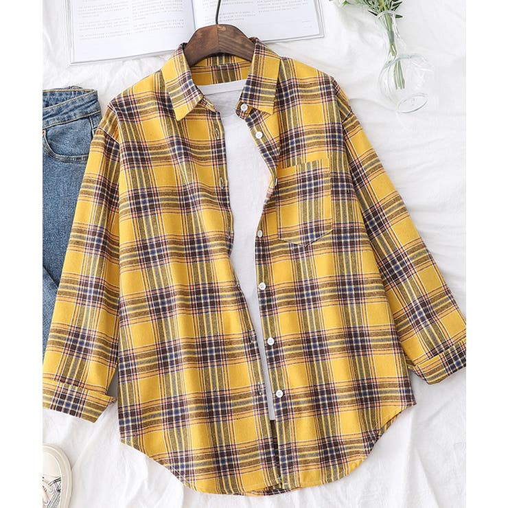 オーバーサイズチェック柄シャツ【SHOPLIST限定 新作 春 夏 秋 冬】 | SEU | 詳細画像17 