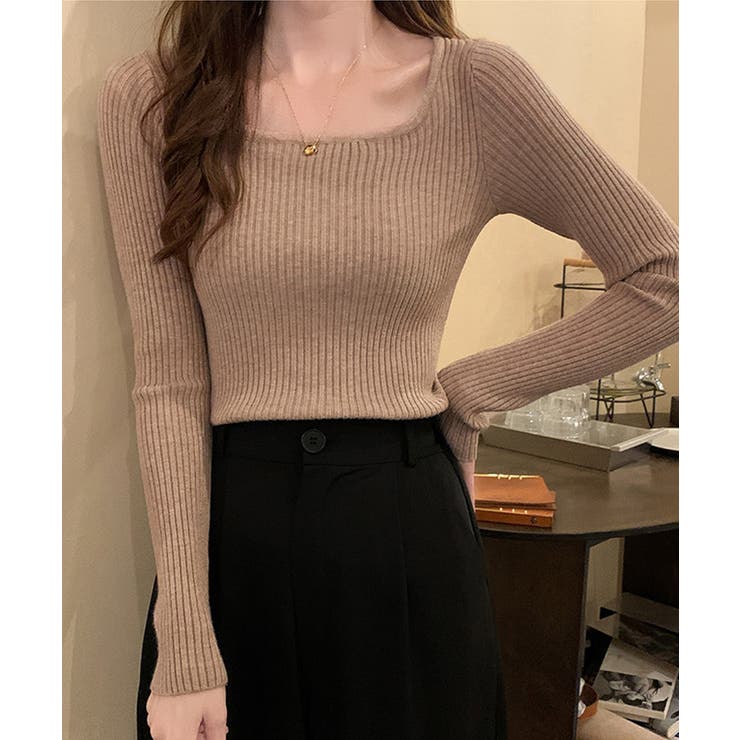 Uネックリブニットトップス【SHOPLIST限定 新作 春 夏 秋 冬】 | SEU | 詳細画像19 