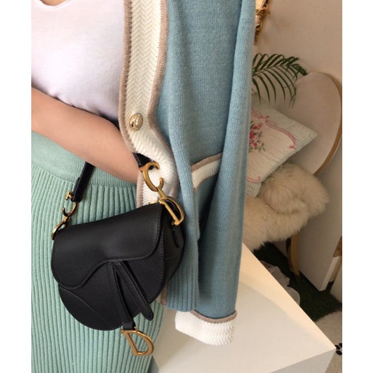 ショート丈Ｖネック配色ニットカーディガン【SHOPLIST限定 新作 春 | SEU | 詳細画像19 