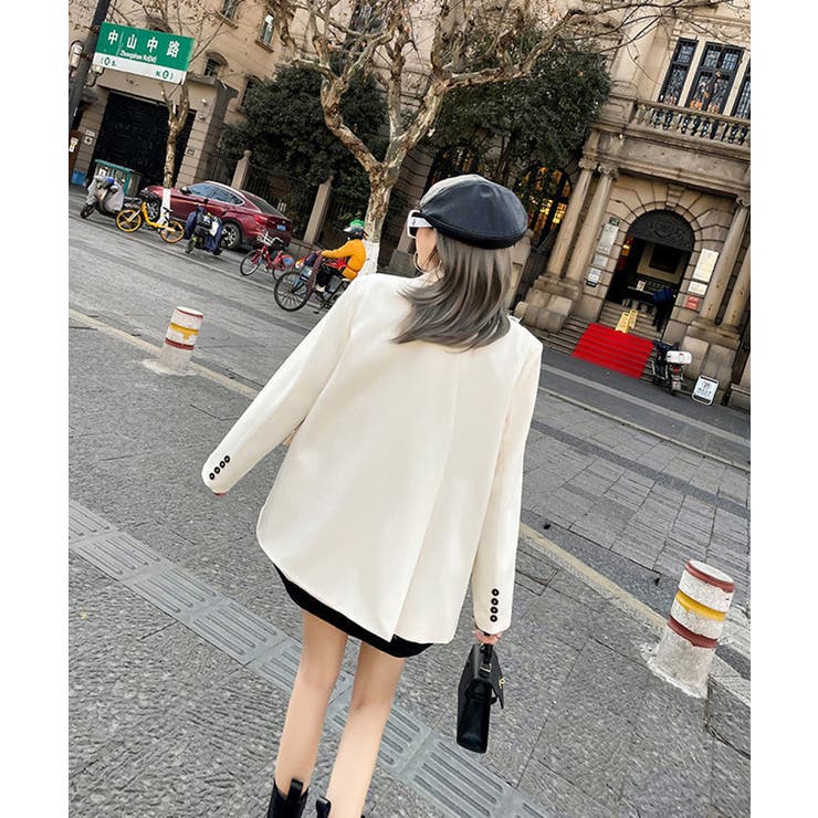 【高身長さんにおすすめ】オーバーサイズダブルブレストテーラードジャケット【SHO… | SEU | 詳細画像9 