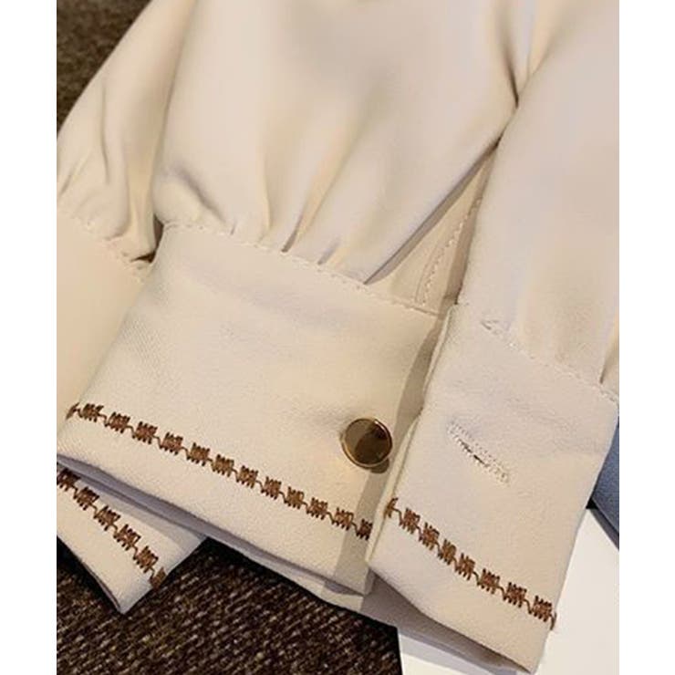 配色ステッチボウタイシャツ【SHOPLIST限定 新作 春 夏 秋 冬】 | SEU | 詳細画像32 