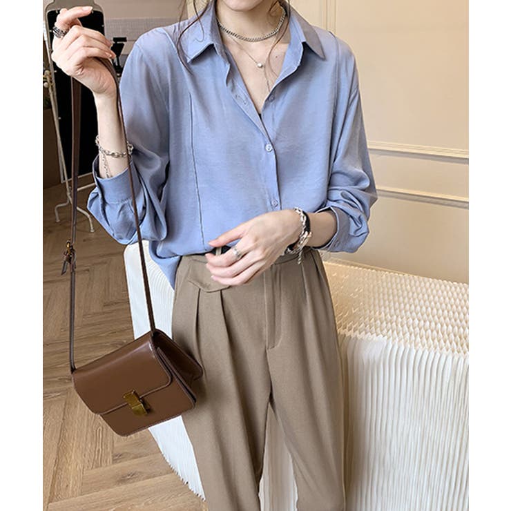 フロントタック長袖シャツ【SHOPLIST限定 新作 春 夏 秋】 | SEU | 詳細画像21 