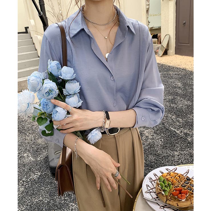 フロントタック長袖シャツ【SHOPLIST限定 新作 春 夏 秋】 | SEU | 詳細画像22 