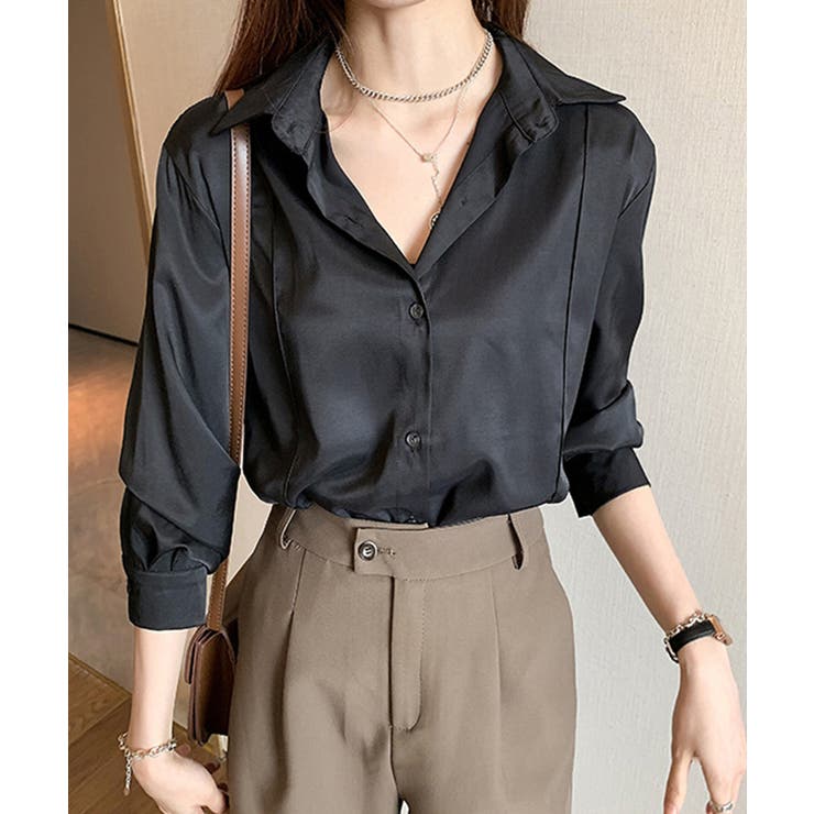 フロントタック長袖シャツ【SHOPLIST限定 新作 春 夏 秋】 | SEU | 詳細画像17 