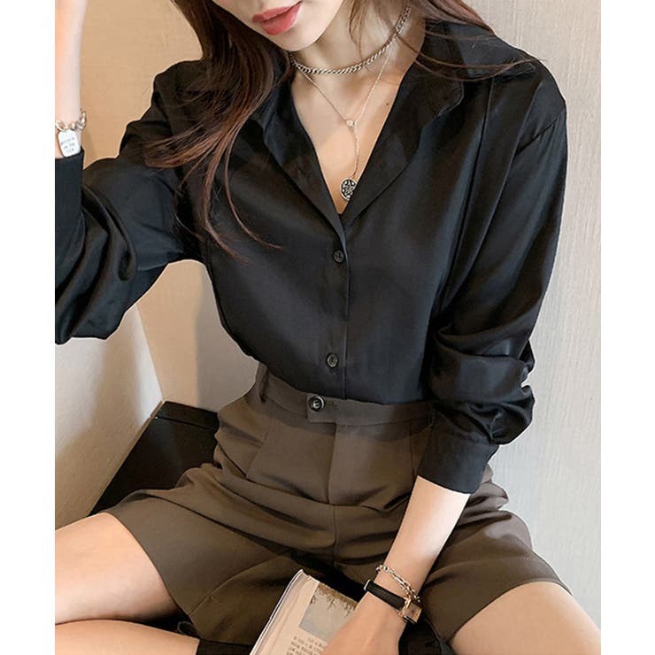 フロントタック長袖シャツ【SHOPLIST限定 新作 春 夏 秋】 | SEU | 詳細画像20 