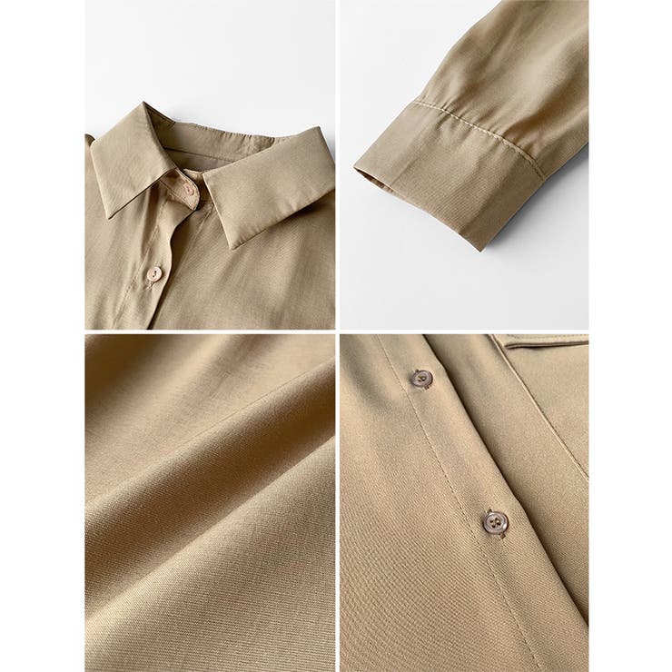 フロントタック長袖シャツ【SHOPLIST限定 新作 春 夏 秋】 | SEU | 詳細画像31 