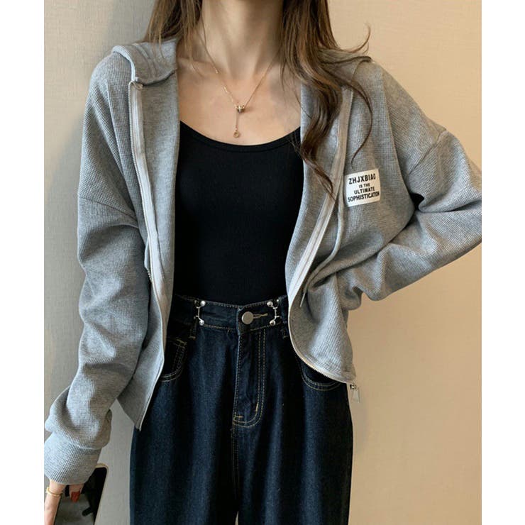 サーマル生地で着心地抜群！ZIPパーカー ジップパーカー カジュアル【SHOPL… | SEU | 詳細画像8 