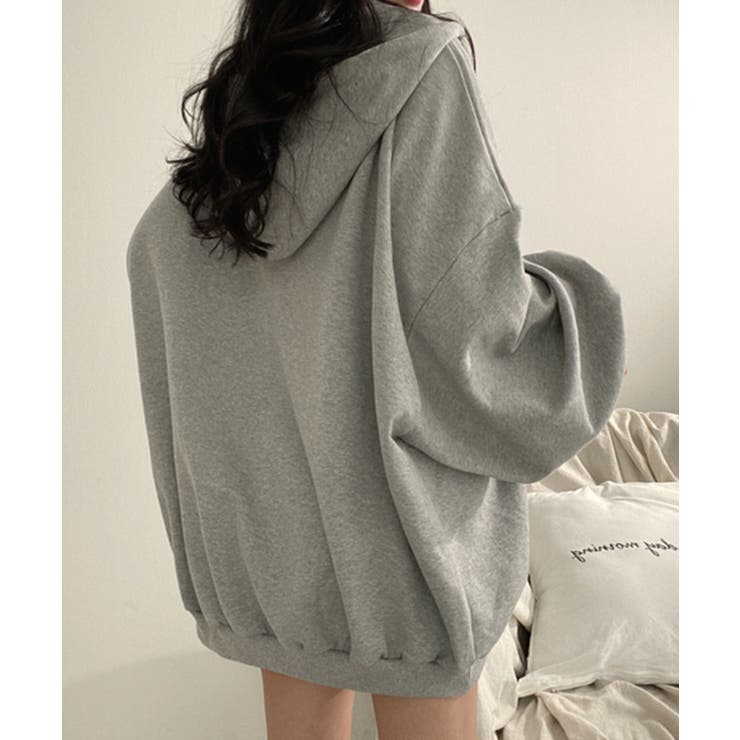 カレッジロゴ風ハーフジップパーカー【SHOPLIST限定 新作 春 | SEU | 詳細画像5 