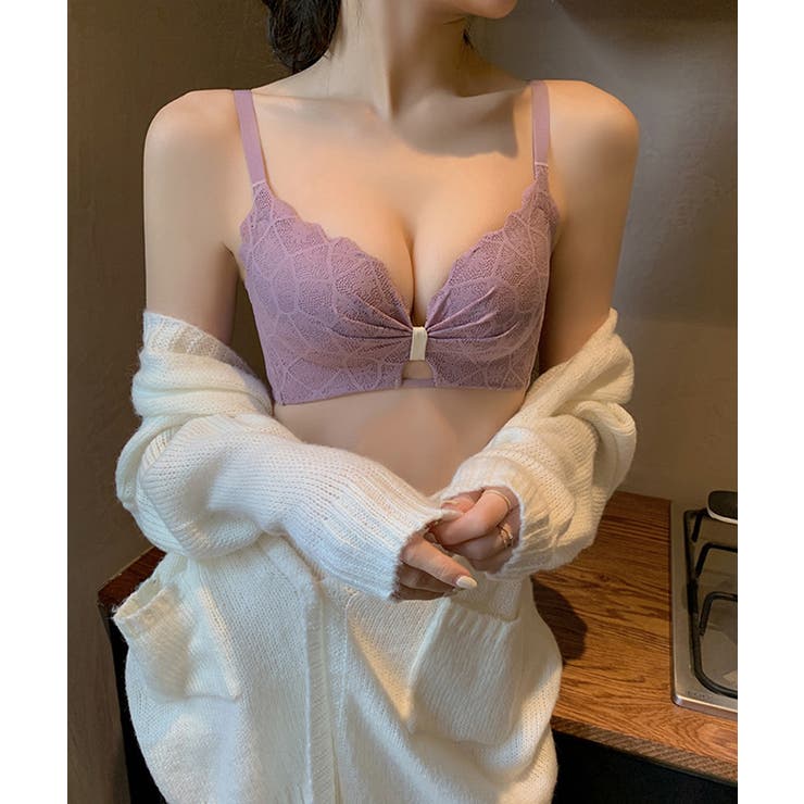 【単品】ノンワイヤー フロントホック レースブラ【SHOPLIST限定 | SEU | 詳細画像14 