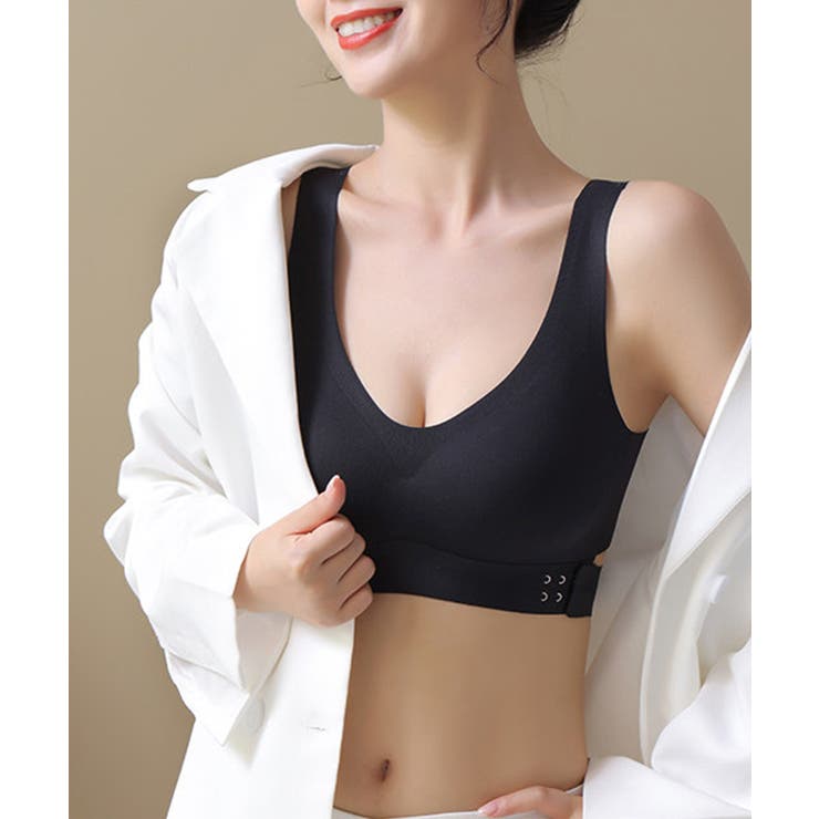 ブラック | 補正・美背中ブラ ブラジャー【SHOPLIST限定 新作 春 夏 秋 冬】 | SEU