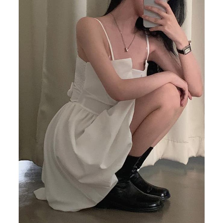 バックリボンバルーンミニワンピース【SHOPLIST限定 新作 春 夏 秋】 | SEU | 詳細画像6 