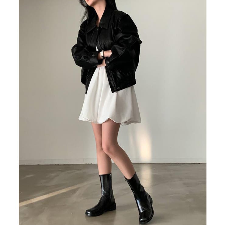 バックリボンバルーンミニワンピース【SHOPLIST限定 新作 春 夏 秋】 | SEU | 詳細画像7 