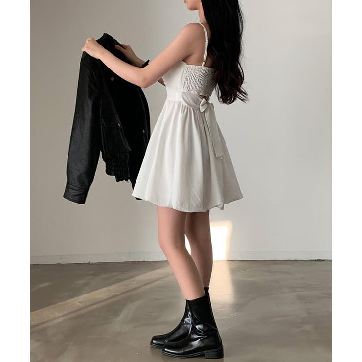 バックリボンバルーンミニワンピース【SHOPLIST限定 新作 春 夏 秋】 | SEU | 詳細画像9 