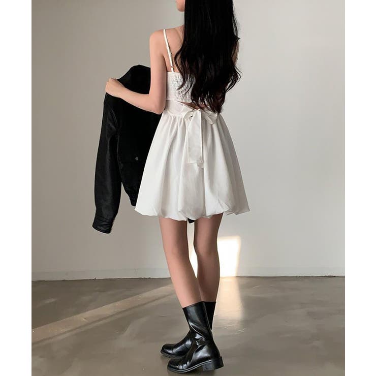 バックリボンバルーンミニワンピース【SHOPLIST限定 新作 春 夏 秋】 | SEU | 詳細画像11 