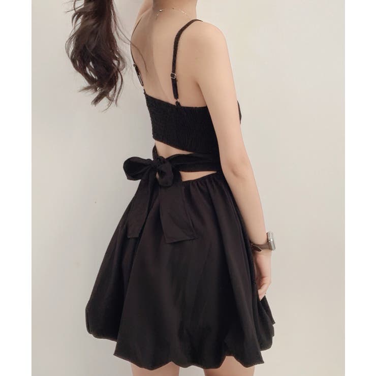 バックリボンバルーンミニワンピース【SHOPLIST限定 新作 春 夏 秋】 | SEU | 詳細画像21 