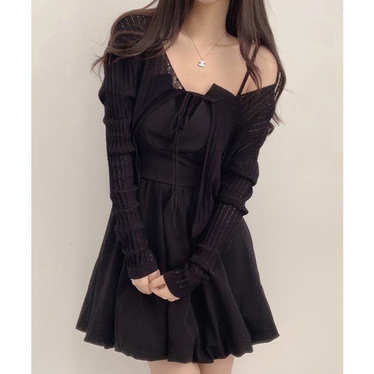 バックリボンバルーンミニワンピース【SHOPLIST限定 新作 春 夏 秋】 | SEU | 詳細画像30 